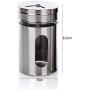 Edelstahl Gewürz Glas küche zubeh?r Gewürz Sprays Jar Flasche Glas Pfeffer salz Shaker Menage Würze Kochen werkzeuge Condiment bottles (Farbe : 2pcs)