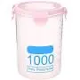 OUYAWEI Kitchen Grain Storage Tank Box Transparent Sealed Plastic Jar Food Storage Container Pink 1000ml OUYAWEI Kitchen Grain Storage Tank Box Transparent Sealed Plastic Jar Food Storage Container Pink 1000ml
