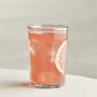 Set of 4 Working Drinking Glasses, Storage Jar with White Lid, 21-Ounce, Large Cooler Glass, All-Purpose Drinking cups