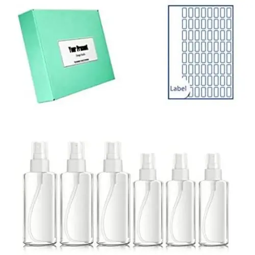ROISOOT Fine Mist Spray Bottle with Many Labels for Hand Sanitizer/Rubbing Alcohol/Essential Oil,Easy to Use 6 Pack(30ml×3,60ml×3) ROISOOT Fine Mist Spray Bottle with Many Labels for Hand Sanitizer/Rubbing Alcohol/Essential Oil,Easy to Use 6 Pack(30ml×3,60ml×3)