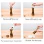 JUSTDOLIFE Salt Shaker Spice Grinder Manual Salt Grinder Pepper Mill for Kitchen Home