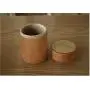 FSYEEL Tea Canister, Bamboo Tea Box Loose Leaf Tea Canisters Container Tea Storage Jar with Lid