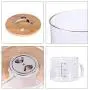Glass Dry Food Dispenser, Glass Food Storage Canister with Airtight Bamboo Lid, Wooden Stand and Glass Cup for Rice, Beans and Coffee Beans (5L) Glass Dry Food Dispenser, Glass Food Storage Canister with Airtight Bamboo Lid, Wooden Stand and Glass Cup for Rice, Beans and Coffee Beans (5L)