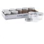 Darice DA04 30066471 Plastic Lids, 4 oz, Storage Jars, Clear