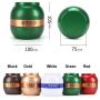 Tea Caddy Pastoral Candy Tin Iron Storage Boxes Sealed Coffee Powder Cans,10X10.5Cm,Red