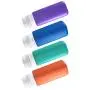 Bouteilles de Voyage Réutilisables en Silicone Anti-Fuite - 3oz - Petites Contenances avec Sac à Mains TSA