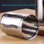 Food Storage Containers Jar 304 Stainless Steel with Lids Airtight Bpa Free Large, Cookie Jar Cereal Coffee Storage Containers Jar for Kitchen Pantry Organization Canister Candy Bulk, 500mL/700mL/1L