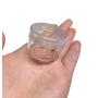 50PCS 10Gram 10ML Cosmetic Sample Containers Small Jars Bottle Storage Container Plastic Round Pot Tiny Makeup Glitter Containers with Screw lids For Nial Arts, Eye Shadow, Powder, Jewelry, Beads