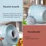 Food Jars & Crocks Kimchi jar,double cover ceramic jar,pickled sauerkraut kimchi pickled egg jar,home pickled pepper jar,salted duck egg jar (Color : Blue, Size : 20.520.526.6cm)