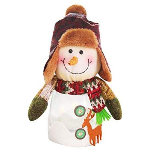 Christmas Candy Jar Christmas Theme Candy Box Candy Jar Storage Bottle Santa Bag Sweet Candy Gifts Box - Snowman