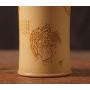 Handmade Bamboo Storage Box Kitchen Tea Container Jar Cans Organizer Spice Round Vacuum Caps Seal Canister,Beige