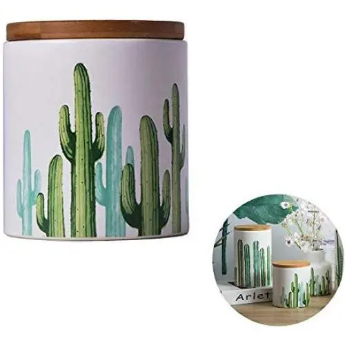 Keramik-Zuckerbehälter mit Holzdeckel, Modernes Design, Weißer Keramik-Speicherbehälter für Kaffee, Zucker, Tee, Salz, Gewürze und mehr – Kleine Küchenbehälter