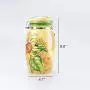 Keramiktin 1PC MonLiya Sonnenblume Druck Blumenhahn Lebensmittelbehälter Keramik-Behälter für Kaffee, Süßigkeiten, Tee, Snacks, Zucker, Haushaltsdeko, 1050ml