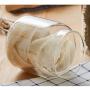 Sealed Glass Bottle Storage Jar Food Grains Moisture-proof Transparent Tea Coffee Seal Storage Cans DELICATEWNN (Capacity : 500ml)