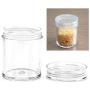 Healifty 30pcs Plastic Storage Jars with Lids Clear Empty Containers for Beauty Products DIY Slime Making Kitchen Dry Goods