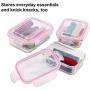 WonderVeg Glass Food Storage Containers - 18 Piece - BPA Free - Dishwasher Safe - Oven Safe - Airtight Seal - Reusable Food Container Set - Use for Home, Kitchen and Restaurant