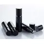 6 Stück 5ml Hochwertige Glas Roll-on Flaschen mit Verschluss und Edelstahl-Walzenkugel Leere Refillbare Duftöls-, Parfümsprays-, Flüssigkeitsbehälter, Tragbarer Jar (Schwarz)