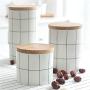 Ceramics Storage Jars Bottle Sealed Cans Tea Boxes Nordic Style Storage Containers With Lid Tank For Spices Kitchen Accessories,M