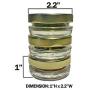 Small Mini Glass Jars With Tin Lids - 12 pack x 0.5 oz ? All Purpose Empty Storage Jars