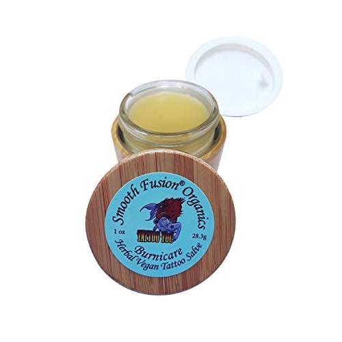 Tattoo You Aftercare, Vegan, 1 Ounce, Stretching Ear Balm, Piercing Aftercare, Bamboo Glass Jar