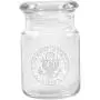 Clear Glass Herb Stash Jar with Lid 4.5 oz with US Army Logo from Smoke Promos