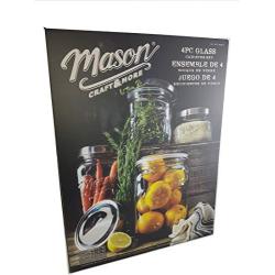 Mason 4-piece Glass Canister Set