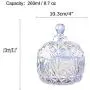 Storage Tank Rainbow Glass Candies with Glass Lid Jewelry Honey Salt Sugar Coffee Powder Glass Furnishings Decor (Diamond color, 8.7oz) Storage Tank Rainbow Glass Candies with Glass Lid Jewelry Honey Salt Sugar Coffee Powder Glass Furnishings Decor (Diamond color, 8.7oz)