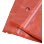 Pack of 100 QQ Studio Translucent Front Colored Inside Silver Mylar Back Flat Ziplock Hang-Hole Bags 0.75oz (3.3