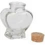 Mini Herz-Form Glasflaschen Aufbewahrungsgläser mit Korken, ideal für Kindergeschenke
