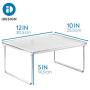 InterDesign Linus Pantry Shelving Unit, Kitchen Shelf Ideal for Ingredients, Jars and Utensils, Plastic, Clear, 30.5 x 25.5 x 15.2 cm