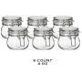 Ikea 6 packs Jar with lid, clear glass