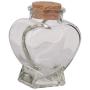 Mini Heart Shape Glass Bottle Storage Jars Bottle Containers with Cork fit for Children Gifts