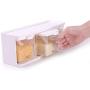 Transparent sauce box,Spice jar set Storage seasoning box-A