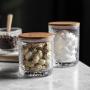 PYXM Cookie Jar Glass Jars with Lid Airtight Storage Container Jar Kitchen Canister Food Cookie Stackable Jar,200ml