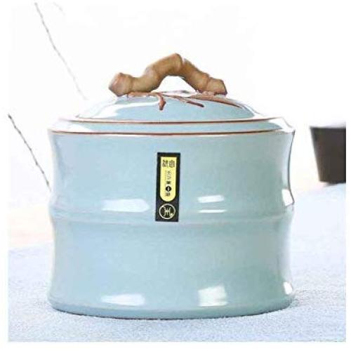 QIANZICAI Tea Cans, Red Persimmon Ceramic Storage Jars, Everything Goes Well, Creative Gifts, Gifts/Ornaments Tea Ceremony Accessories (Color : B)