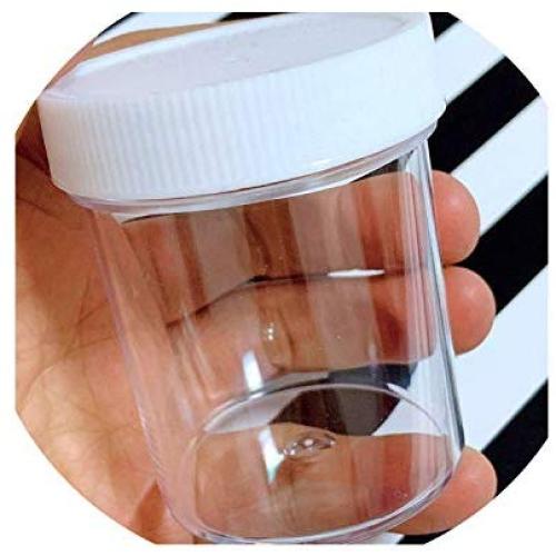 120Ml Transparent Plastic Sealed Can Household Milk Powder Tea Coffee Kitchen Storage Jar With Lid For Kitchen Organizer L4,A