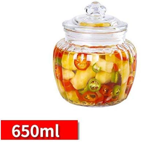 YL LY Glass Bottle Sealed Cans Food Household Grain Storage Cans Candy Nut Snacks Storage Bottle Single 650Ml1