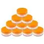 10Pieces 10G/10ML Round Clear Cream Jars Container with Orange Lids BPA free 10Pieces 10G/10ML Round Clear Cream Jars Container with Orange Lids BPA free