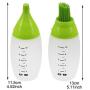 JUSTDOLIFE Oil Brush Multi-function Oil Bottle Creative Food Grade Silicone Basting Brush with Oil Bottle