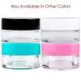 50 Behälter – Beauticom Hochwertige 5 g/5 ml BPA-freier Klarer Acryl 100% Dichtungsloser Kunststoff Behälter mit Schwarzdeckel für Kosmetik, Lippenbalsam, Perlen, Cremes, Lotionen, Flüssigkeiten, Proben, Reisebedarf