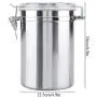 fosa Coffee Container, Stainless Steel Coffee Container Vacuum Sealed Storage Jar Kitchen Dry Food Pantry Containers for Pasta, Tea, Coffee, Cookies, Candy(1900ml)