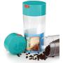 Professional Round Canister Coffee Bean Plastic Storage Bottles Home Jar Preservation, Kitchen Canisters Ceramic - Glass Food Storage Jars, Sugar Container, Glass Jar With Glass Lid, Jars For Spices