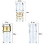 BESTONZON 6 Pcs Acrylic Seasoning Bottles/Spice Jars,Suitable for Pepper/Salt Storage,Barbecue Kitchen Favor
