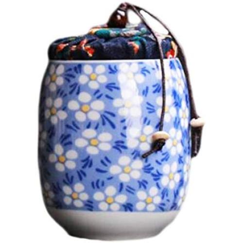 Goddness Bar Multi-Use Vacuum Seal Tea Coffee Jars Portable Ceramics Container(Style 12)