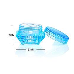 Lurrose 40PCS 5g diamond empty jar cosmetic travel sample container for facial cream cosmetic (random color)