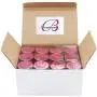 Beauticom 7 Gram / 7 ML Thick Wall Round Leak Proof Clear Acrylic Jars for Beauty, Cream, Cosmetics, Salves, Scrubs (24 Pieces Bottom Clear Base + 24 Pieces Lids, Metallic Rose Pink Gold)