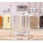JUSTDOLIFE Spice Bottles Glass Spice Jar Seasoning Bottles Kitchen Gadgets with Shaker Top 5PCS