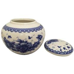 THY HOME Exquisite Oriental Ceramic Tea / Coffee Storage Jar Crock Canister