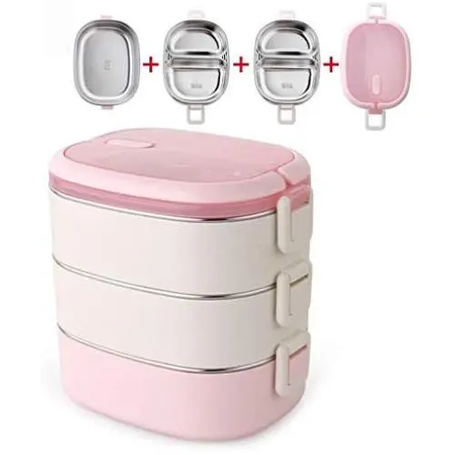 Bouteille Thermique Multi-couches 304 Acier Inox, Contenant Alimentaire Isolant Étanche (Couleur : Rose, Taille : 1750ml) Bouteille Thermique Multi-couches 304 Acier Inox, Contenant Alimentaire Isolant Étanche (Couleur : Rose, Taille : 1750ml)