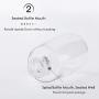 Fine Mist Spray Bottle 3.4oz/ 100ml Empty Cosmetic Refillable Travel Containers Plastic Hair Spray Bottle Sprayer for Perfume Skincare Makeup Lotion (3color)